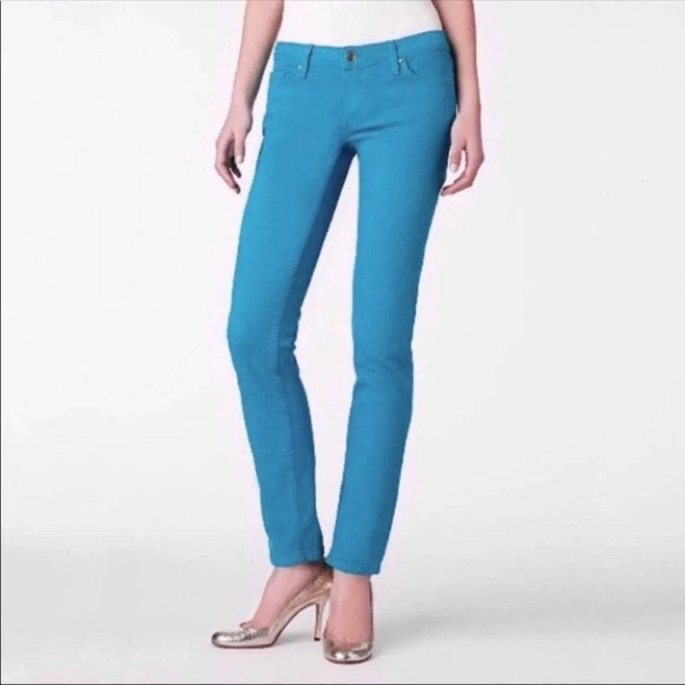 Kate Spade Broome Street Play Hooky Blue Skinny Jeans 26
